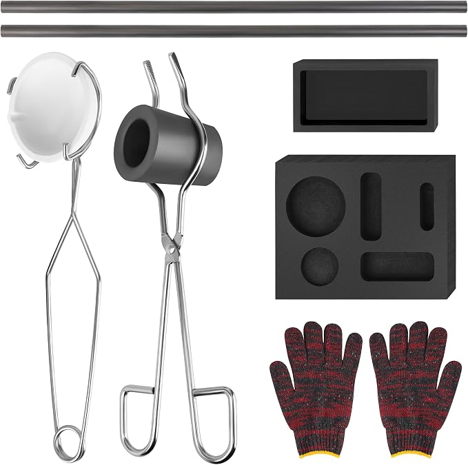 Coitak 9 Pieces Graphite Torch Melting Casting Kit, Graphite Ingot Mould | 2 by Coitak