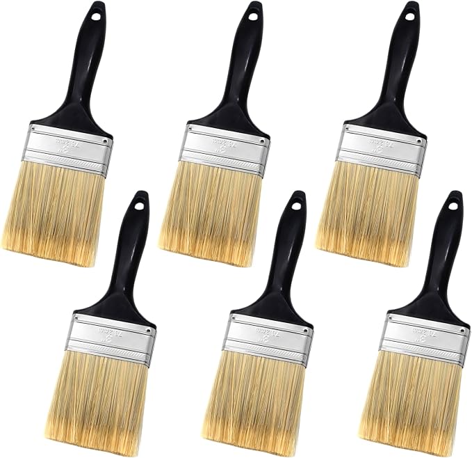 3 inch Flat Paint Brushes, Professional Paint Tools by LAPXSNZD