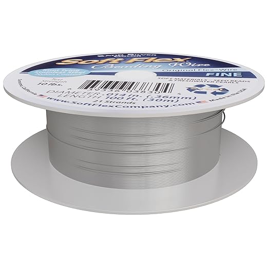 Soft Flex 21 Strand Beading Wire - Fine 0.14 Diameter - 100 Feet Design Wire