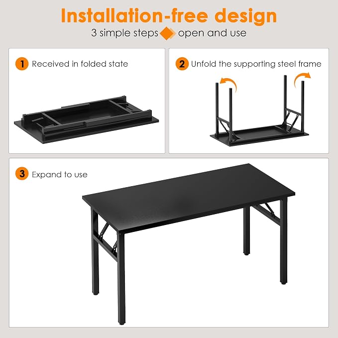 Need Computer Desk Office Desk 47 inches Folding Table - Image 4
