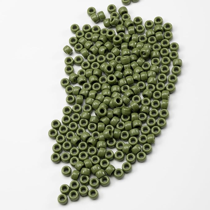 Gxueshan 1000 Pcs Acrylic Pony Beads 6x9mm Bulk - Image 4