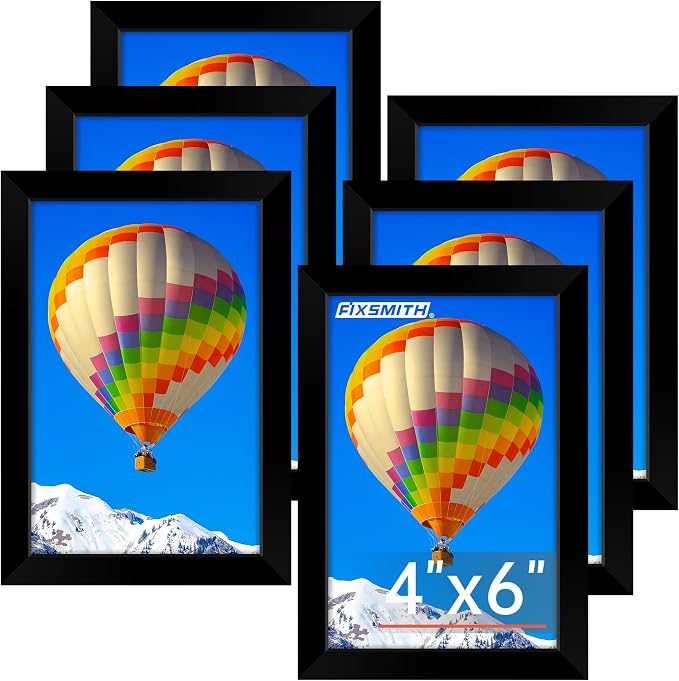 FIXSMITH 4x6 Picture Frame Set of 6 by FIXSMITH