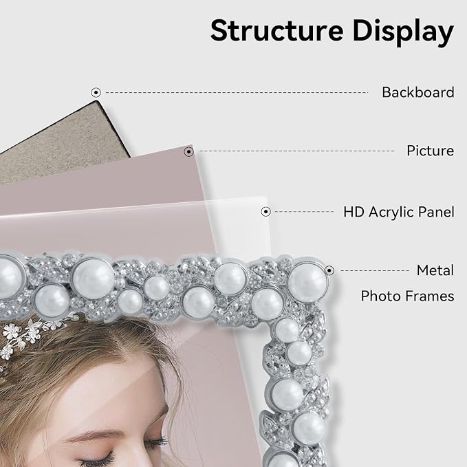 DIKAR 5x7 Picture Frame, Wedding Picture Frame - Image 6