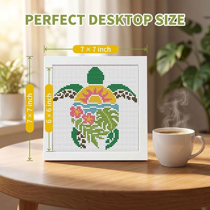 WUSARPLY Sea Turtle Stamped Cross Stitch Kits - Image 3