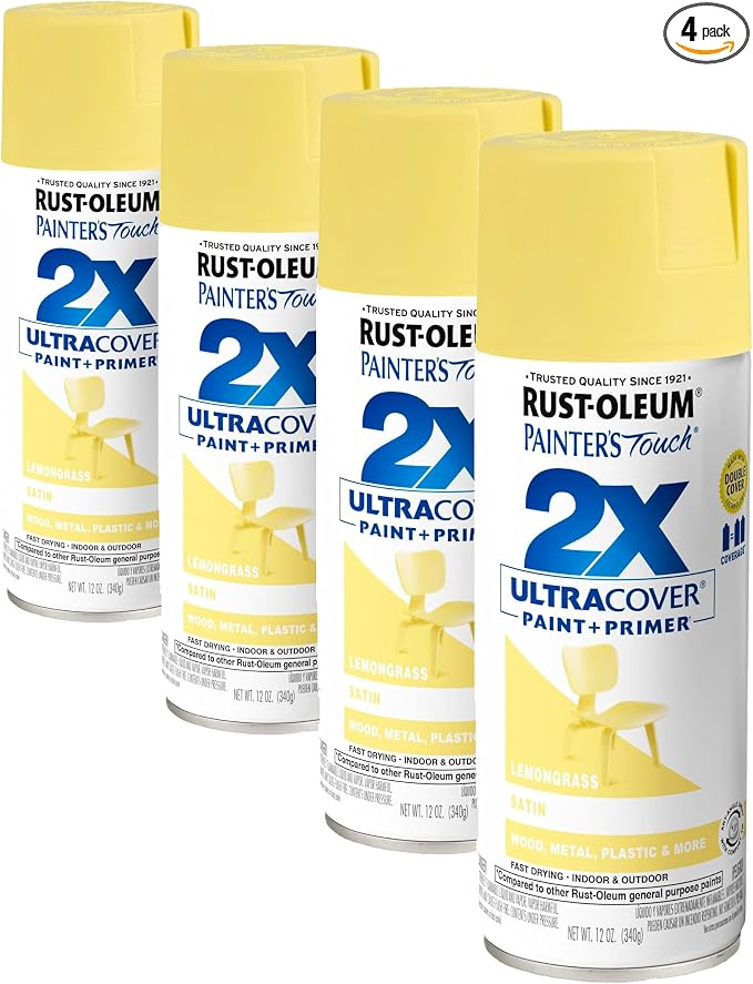 Rust-Oleum 334081 Painter's Touch 2X Ultra Cover Spray Paint, 12 oz, Satin by Rust-Oleum