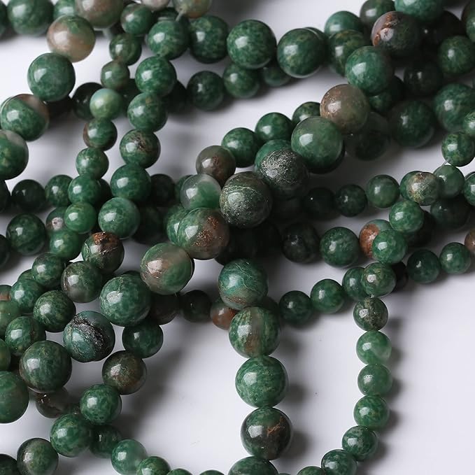 60PCS 6MM Rhyosite Stone Beads Energy Healing Beads for DIY Jewelry Bracelet Necklace Making for Jewelry Making15Inch