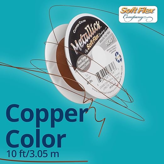 Soft Flex 49 Strand Beading Wire - Heavy 0.24 Diameter - 10 Feet Nylon Design Wire