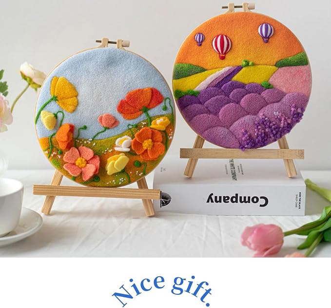 Wonafa DIY Wool Needle Felt Starter Kit, Beginner Needle Felt Kit - Image 5