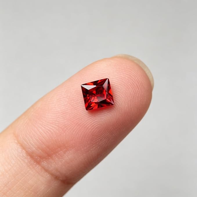 Ruby Red Cubic Zirconia Loose Beads Unset - Image 3