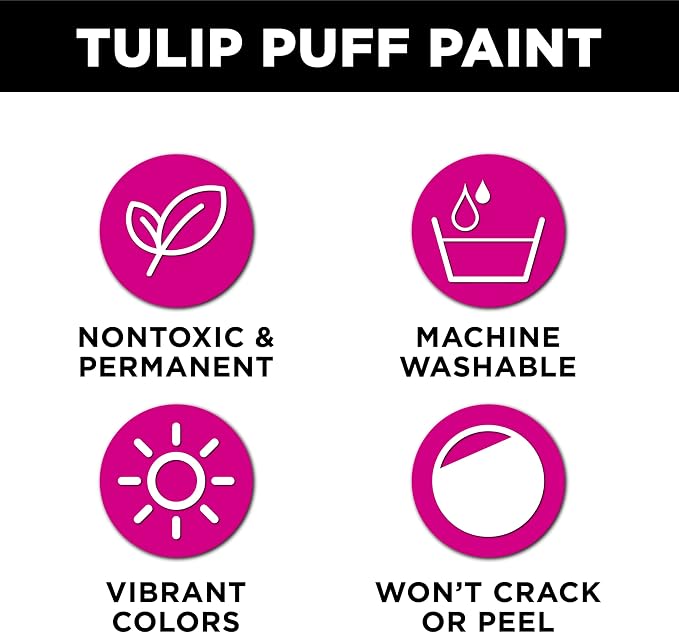 TULIP Puff Paint Slick True Red 4 Fl Oz - Image 3