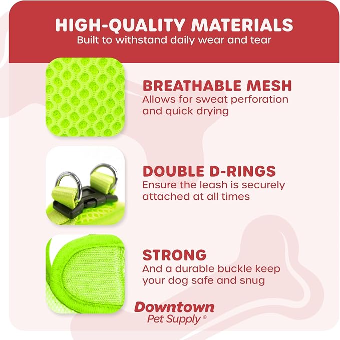 Downtown Pet Supply Step in Dog Harness, Atomic Yellow - Image 4