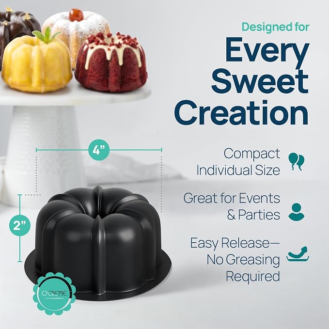O’Creme Bakeable Plastic Mini Cake Pan - Image 4