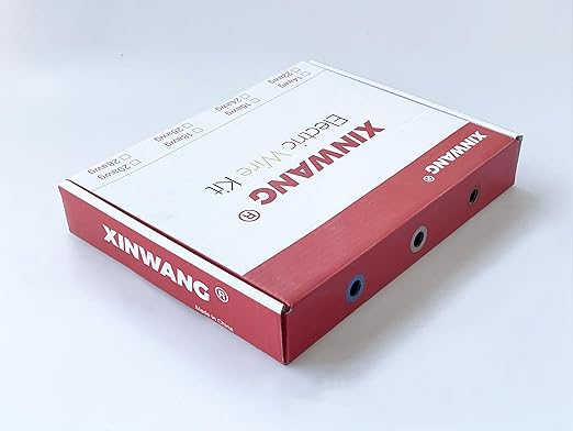 24 Gauge Electrical Wire,24 awg Wire-XINWANG 24 Gauge Stranded Tinned Copper Wire with PVC Insulation(OD:1.4 mm) 6 Colors,33ft Each, Hook Up Wire Kit
