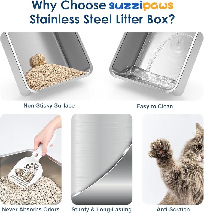 Stainless Steel Cat Litter Box - Image 6