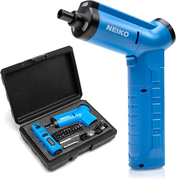 NEIKO 10580A Electric Screwdriver, 1/4” Hex Shank 3.6V Lithium Ion Power - Image 2