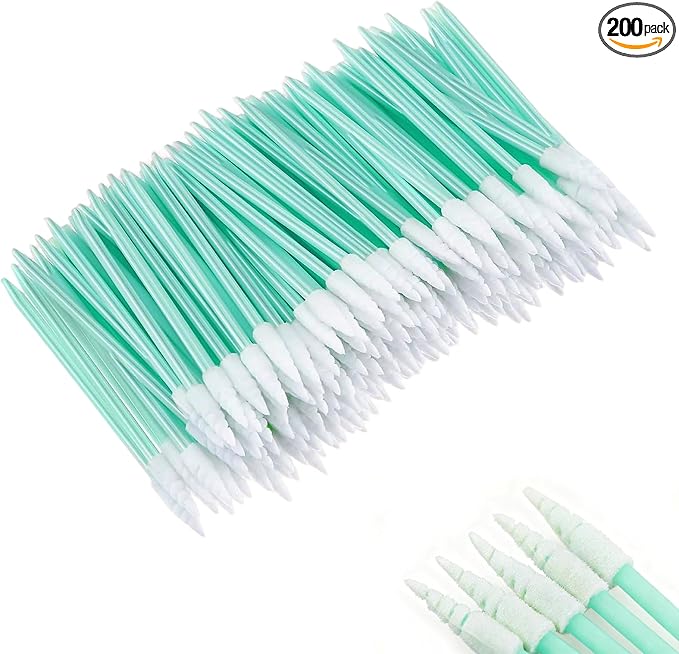 200 Pcs Cleaning swabs, Lint Free High Density Foam Sponge Lab Tip Swab Sticks by Unknown