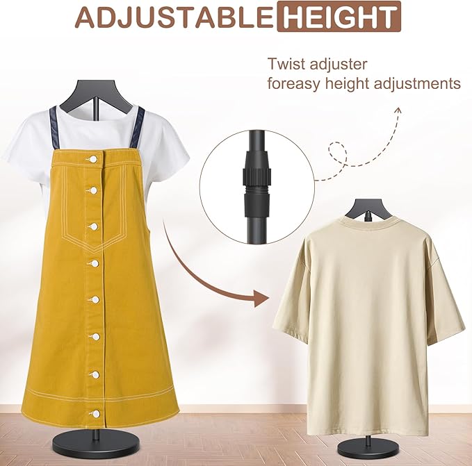 OLV Mannequin Torso, 18-34 Inch Adjustable Shirt Display Stand, Garment Display - Image 5