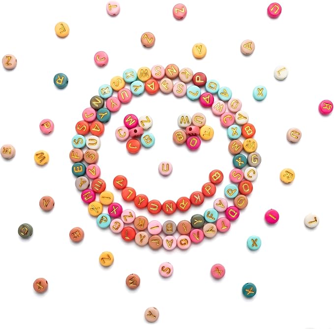 SUTOUG 1010PCS Colourful Letter Beads by SUTOUG