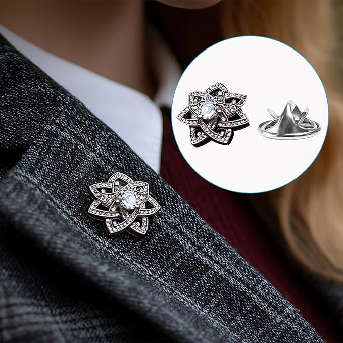50 Pairs Premium Butterfly Clutch Pin Backs with 8mm Length 10mm Width Blank Pins for DIY Enamel Pins, Jewelry Craft Gifts, or Tie Tack Keeper Replacements (Silver)