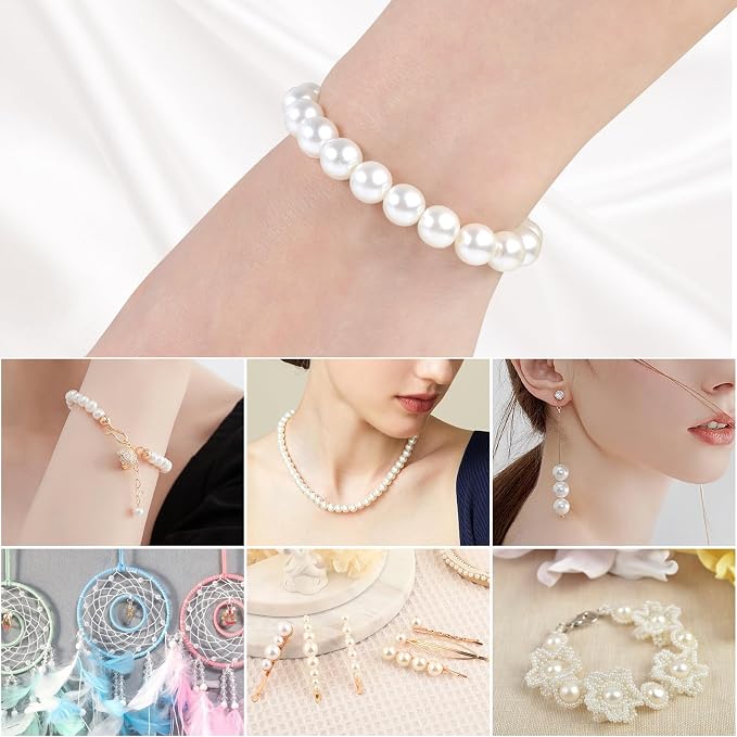 Phinus 1000 Pcs 8mm Pearl Beads - Image 5