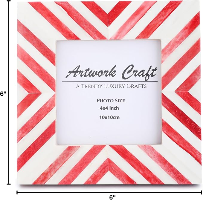 Picture Photo Frame Chevron Herringbone Art Inspired Vintage Table-Top/Wall - Image 7