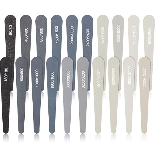 Honoson 20 Pcs Sanding Sticks for Plastic Models 3D Print Polishing Sticks by Honoson