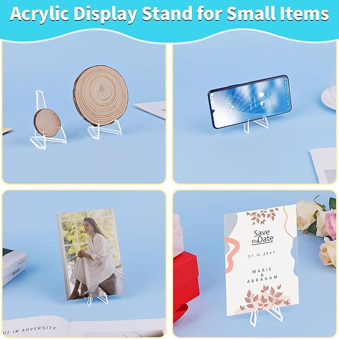 Reastar Card Display Stand, Acrylic Card Holder, 2.7 in | - Image 4