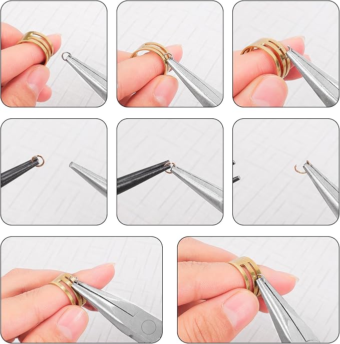 URSKYTOUS 4Pcs Jewelry Pliers Set Jewelry Making Pliers Tools Kit Include - Image 7