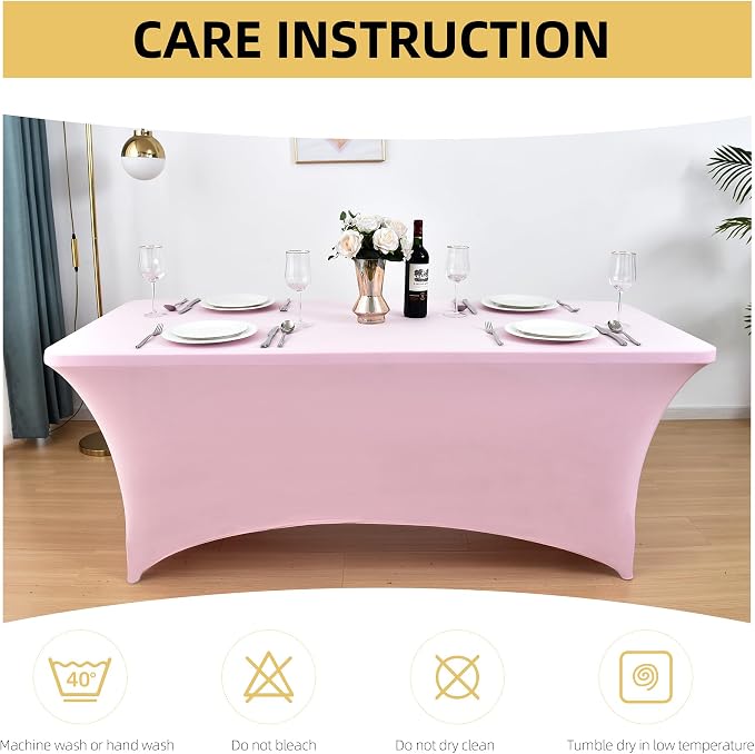 2-Pack 6ft Spandex Table Covers - Image 6