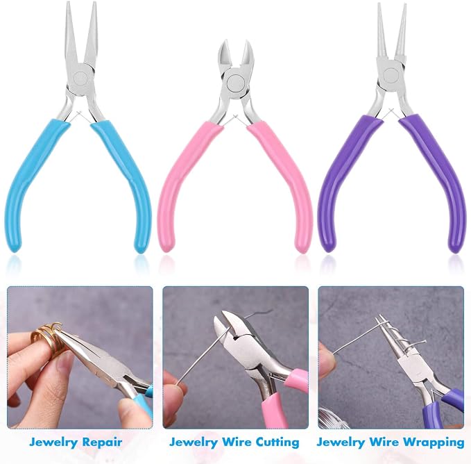 Shynek 3pcs Jewelry Making Plier Tools - Image 6