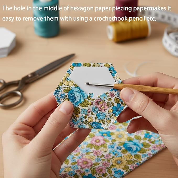 600 PCS 1" Paper Piecing for Quilting DIY Patchwork Sewing Crafts for DIY - Image 6