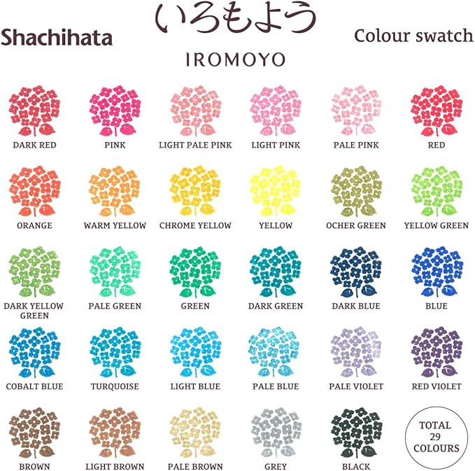 IROMOYO WARABE Stamp PAD, Small Traditional Japanese Ink Colour, Oil-Based Ink pad - Black