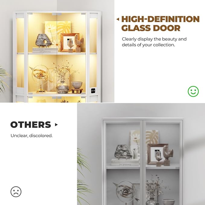 BROTTAR Lighted Corner Display Cabinet - Image 8