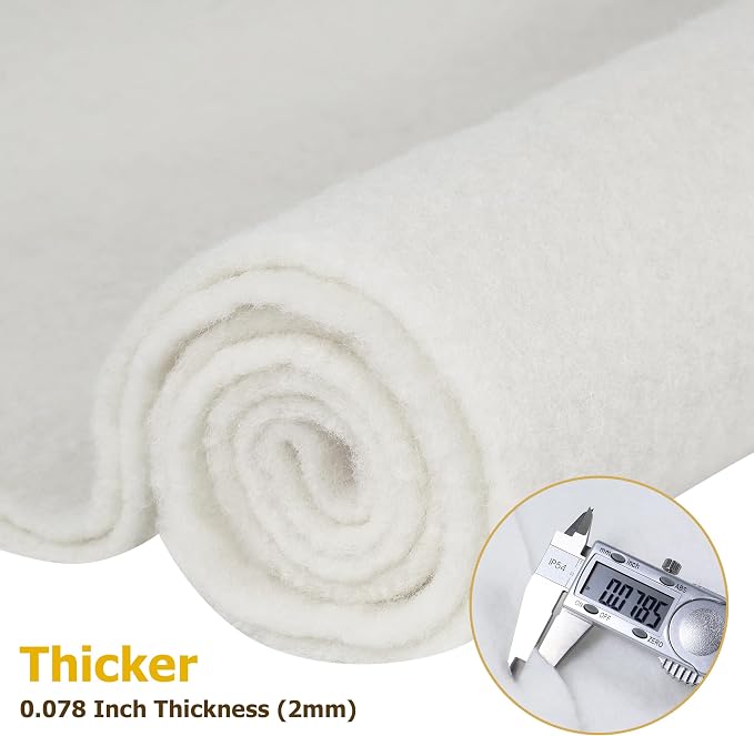 85" x 39" Wool Felt Fabric, Pure Merino Felt Fabric - Image 3