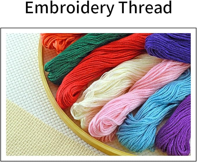 Joyhoor Cross Stitch Kits for Beginners, Stamped Cross-Stitch Supplies - Image 4
