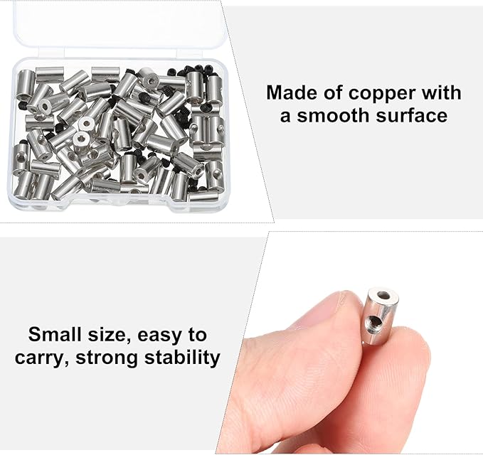 MECCANIXITY 50 Pcs Metal Locking Pin Backs, Locking Pin Keepers Locking Clasp 9mm(H) with 4 Wrench Replacement in Storage Case for Badge, Brooch, Silver Tone