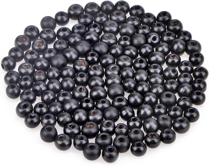 AD Beads Wood Spacer Loose Wooden Craft Beads Big Hole Beads Assorted by ADBeads