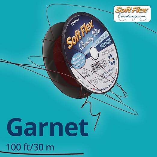 Soft Flex 49 Strand Beading Wire - Medium 0.19 Diameter - 100 Feet Nylon Design Wire
