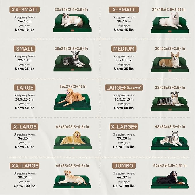 Large Dog Bed Orthopedic Washable: Beds Bolster - Image 2