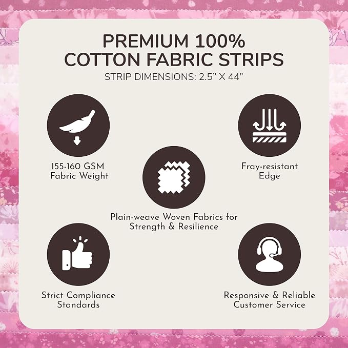 Tinyspool & Co.'s Twirlie Roll 40 Precut Quilting Fabric Strips - Image 5