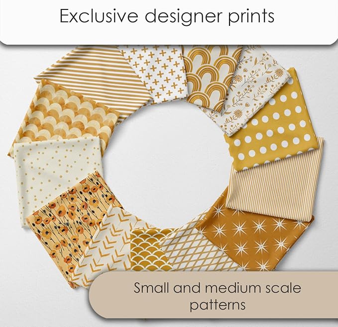 Cotton Satin Patchwork Fabric Panel – 35 Designs, 20×20 cm Squares, Single - Image 3