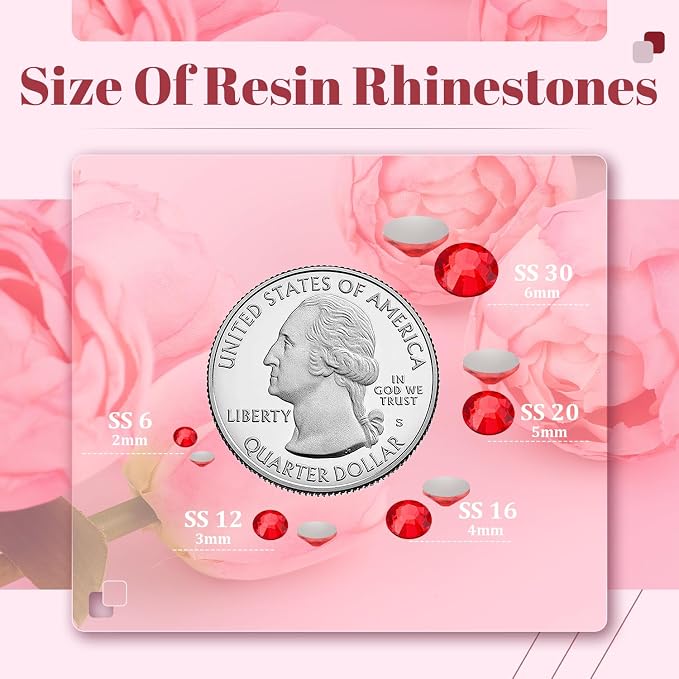 1500PCS 6mm Resin Rhinestones Bulk - Image 3