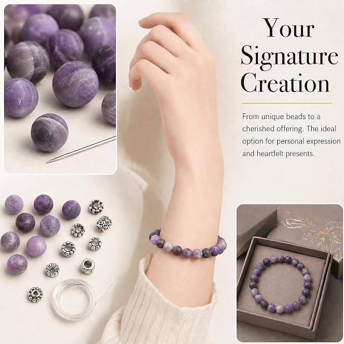 10mm Matte Amethyst Bead, 15-Inch Matte Round Loose Stone Beads - Image 4