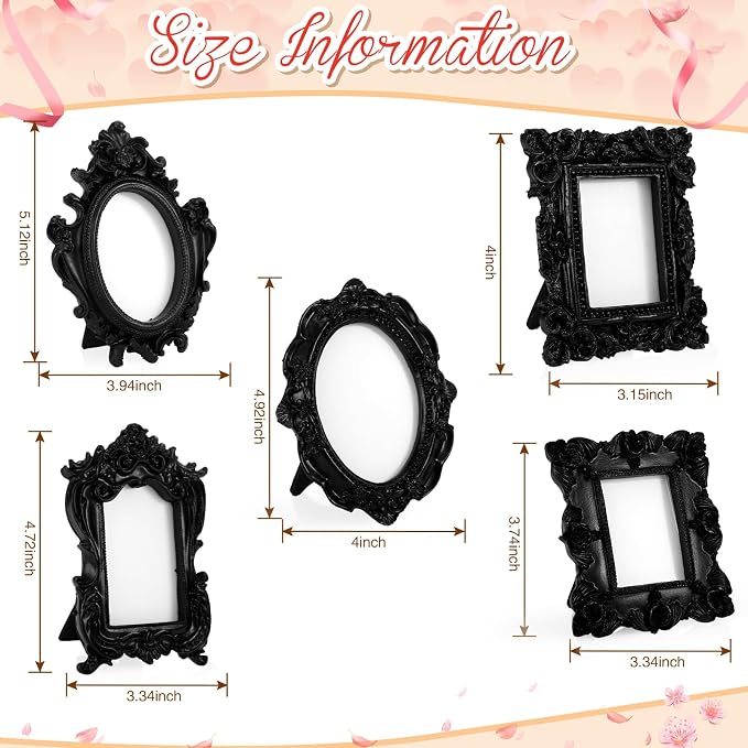 Maitys 15 Pcs Mini Picture Vintage Frames - Image 2