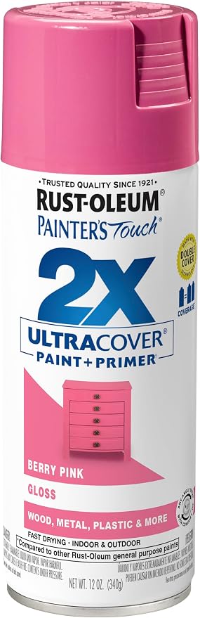 Rust-Oleum Painter's Touch 2X Ultra Cover Spray Paint, Gloss Berry Pink | by Rust-Oleum
