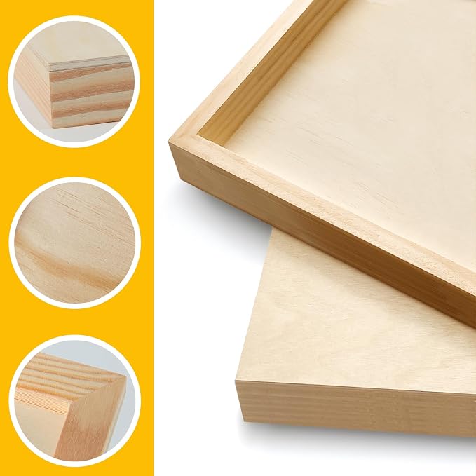 Falling in Art 2 Pack 9x12'' Unfinished Gallery Birch Wood Canvas Panels | 1 - Image 5