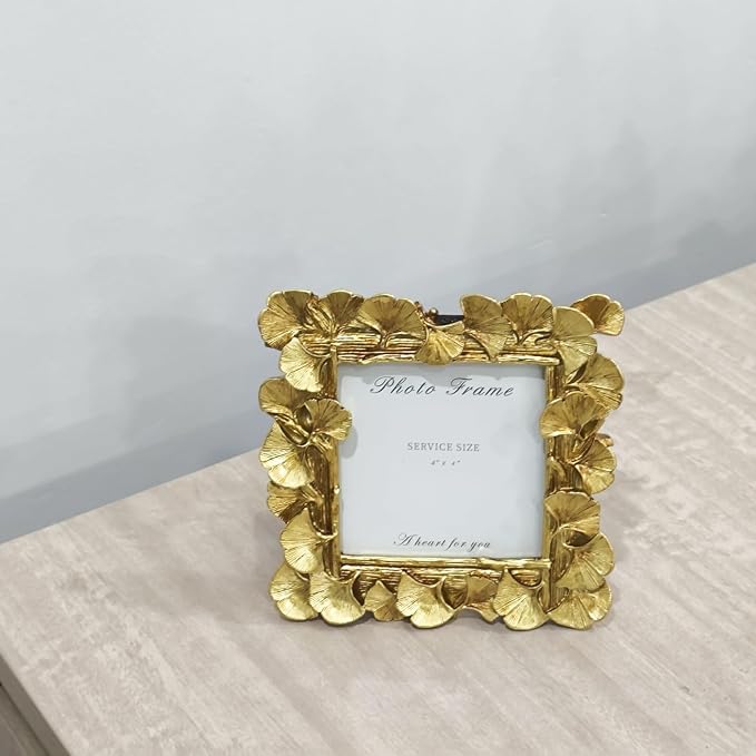 1PCS 4x4 Ginkgo Resin Picture Frame - Image 4