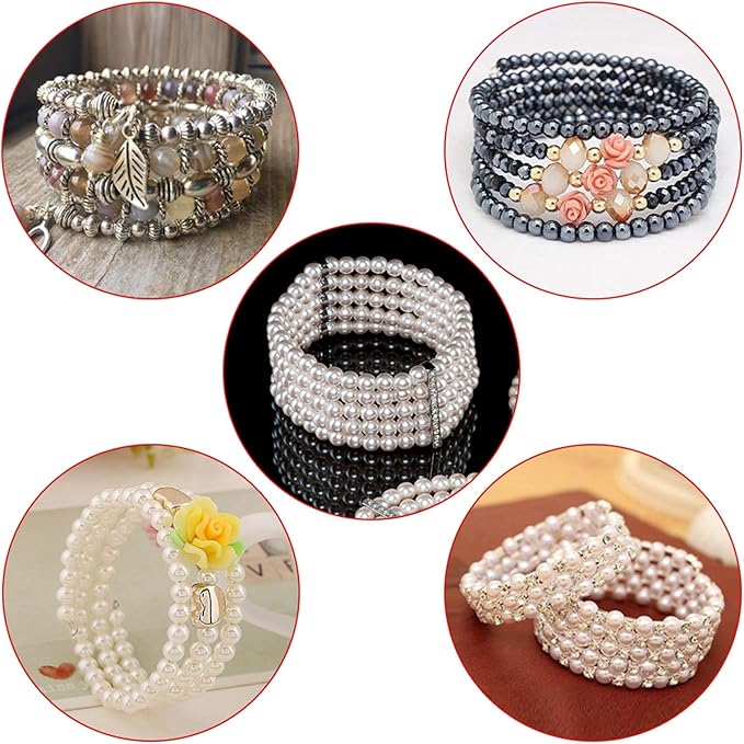 500 Loops Jewelry Wire Memory Beading Wire Steel Memory Wire Cuff Bangle - Image 7