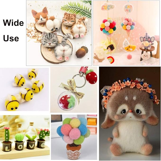 Mayboos Needle Felting Starter Kit, Wool Roving 40 Colors Set, Wool Felt Tools - Image 7