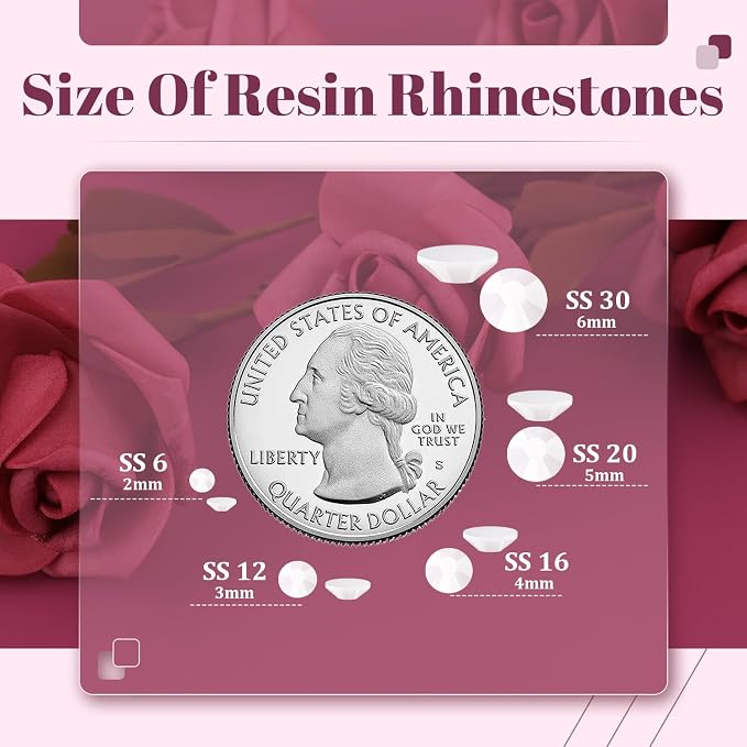 1500PCS 6mm Resin Rhinestones Bulk - Image 3